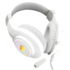 CASQUE MICRO GAMING REDRAGON HYLAS H260 RGB / BLANC