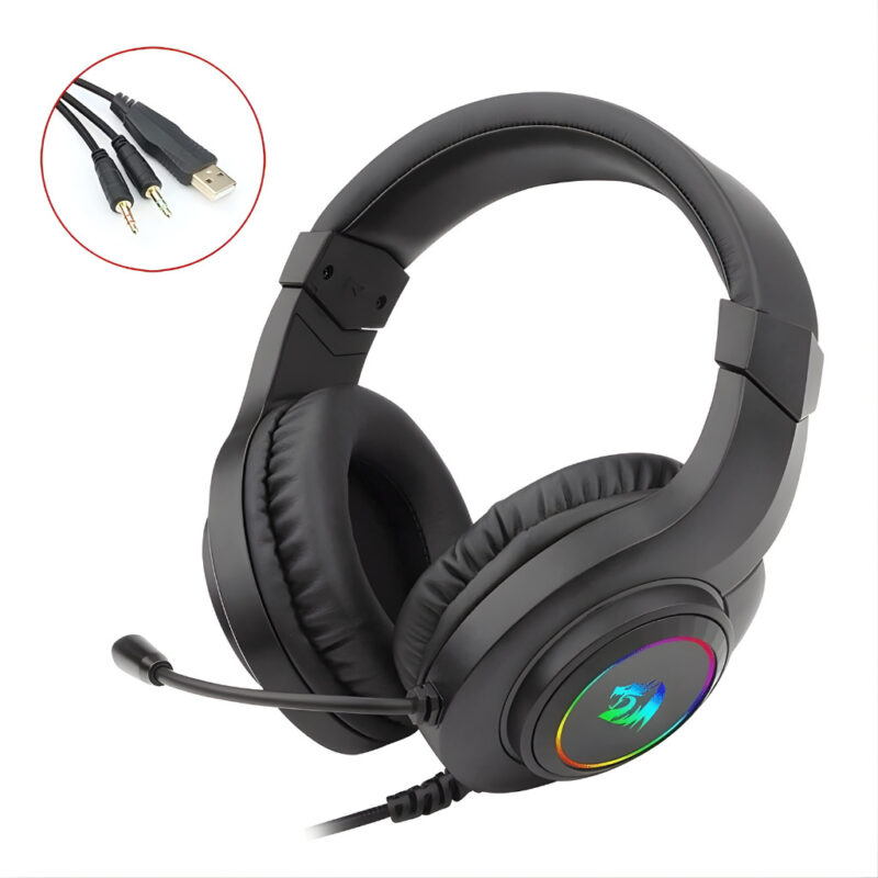 CASQUE-MICRO-GAMING-REDRAGON-HYLAS-H350-RGB NOIR