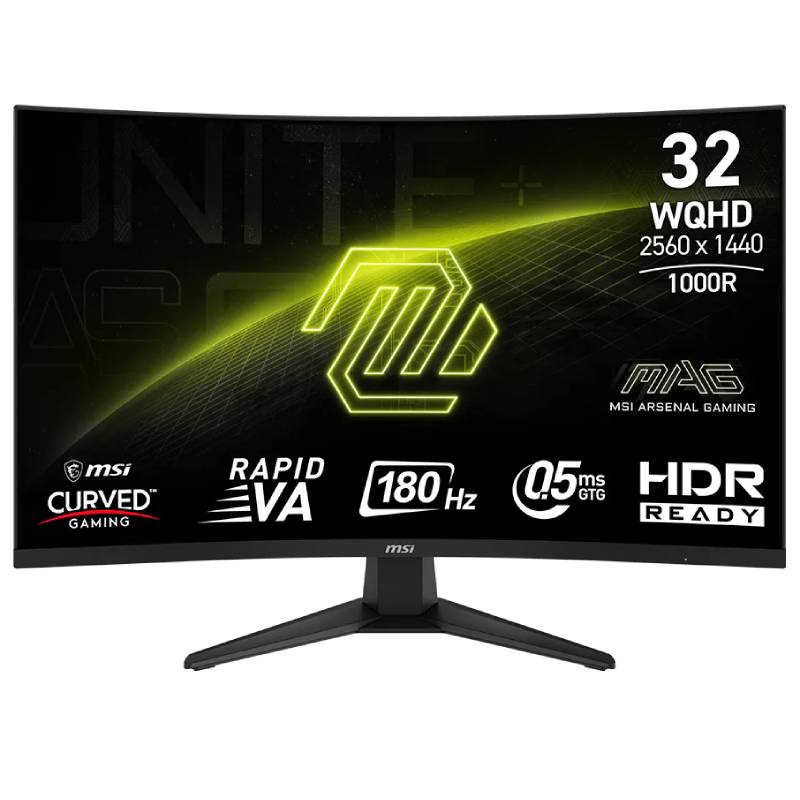 ECRAN GAMING MSI MAG 325CQF 31.5" WQHD INCURVÉ 180 HZ - NOIR
