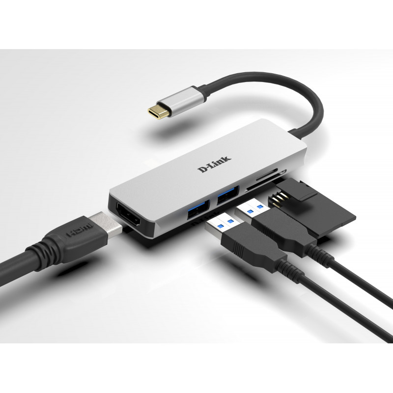 Hub D-Link DUB-M530 USB-C 5-en-1 vers HDMI