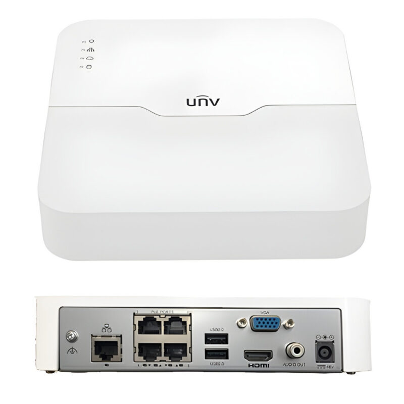 NVR IP UNIVIEW 4 CANAUX POE 4K